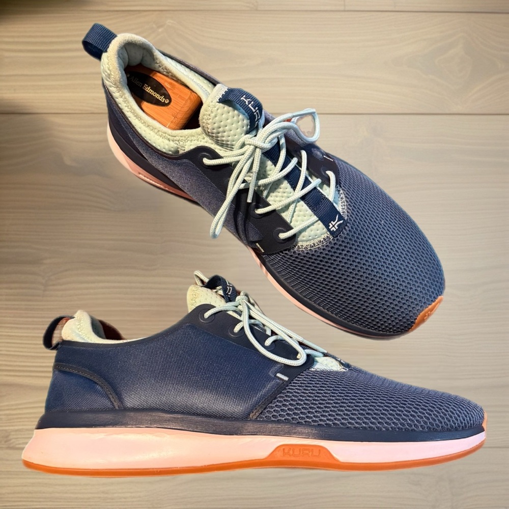 Kuru Atom Women’s Athletic Shoe- TIDALWAVE-WHITE-OASISBLUE- SZ 11